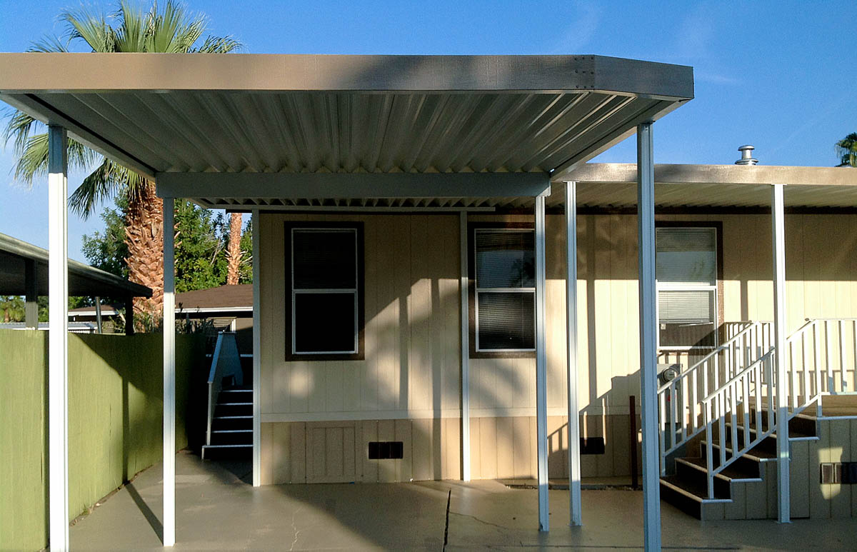 Mobile Home Awning carport by Aladdin Patios