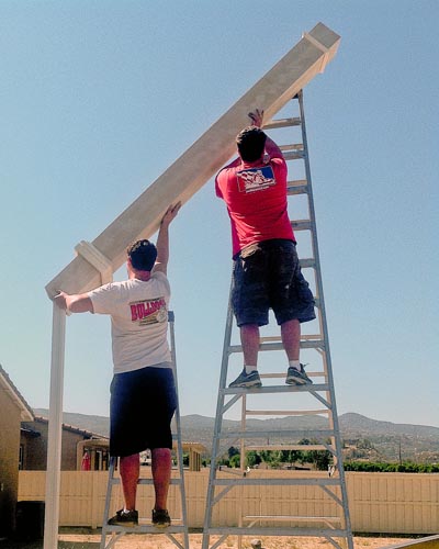 Aladdin Patios uses professional installers